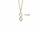 Orage | Collier | Plaqué Or | Oxyde de Zirconium | BA082_