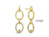 Orage | Boucles d'Oreilles | Plaqué Or | Oxyde de Zirconium | BA085_