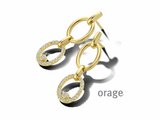 Orage | Boucles d'Oreilles | Plaqué Or | Oxyde de Zirconium | BA085_