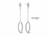 Orage | Boucles d'Oreilles | Argent | Oxyde de Zirconium | BA193_