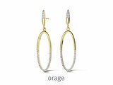 Orage | Boucles d'Oreilles | Plaqué Or | Oxyde de Zirconium | BA116_