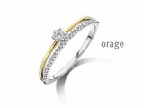 Orage | Bague | Argent | Bicolore | Oxyde de Zirconium | BA105_