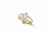 Loumya Gold "Or" | Bague | Or Jaune | Bicolore | Diamants 0.26ct | R48090_