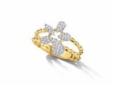 Loumya Gold "Or" | Bague | Or Jaune | Bicolore | Diamants 0.26ct | R48090_