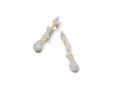 Loumya Gold "Or" | Boucles d'Oreilles | Or Jaune | Bicolore | Diamants 0.29ct | E48092_