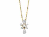 Loumya Gold "Or" | Collier | Or Jaune | Bicolore | Diamants 0.29ct | P48090_