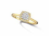 Loumya Gold "Or" | Bague | Or Jaune | Bicolore | Diamants 0.23ct | R43804-68_