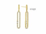 Orage | Boucles d'oreilles | Plaqué Or | Oxyde de Zirconium | BA004_