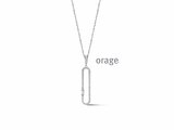 Orage | Collier | Argent | Oxyde de Zirconium | BA002_