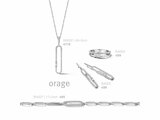 Orage | Collier | Argent | Oxyde de Zirconium | BA002_