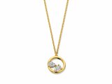 Loumya Gold "Or" | Collier | Or Jaune | Diamants 0.180ct | ø8mm | 068477/A_