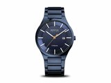 Bering | Homme | Solar | Titane | Bleu | 39mm | 15239-797_