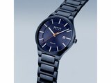 Bering | Homme | Solar | Titane | Bleu | 39mm | 15239-797_