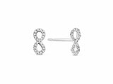 Loumya Gold "Or" | Boucles d'Oreilles | Or Blanc | Diamants 0.05ct | AE0082X_