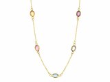 Loumya Gold "Or" | Collier | Or Jaune | Oxyde de Zirconium | Multicolore | AK0032C_