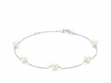 Loumya Gold "Or" | Bracelet | Or Blanc | Perles d'Eau Douce | 17+2cm | AA0023G_