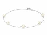 Loumya Gold "Or" | Bracelet | Or Blanc | Perles d'Eau Douce | 17+2cm | AA0023G_