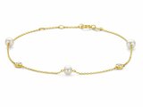 Loumya Gold "Or" | Bracelet | Or Jaune | Oxyde de Zirconium | Perles d'Eau Douce | AA0046C_