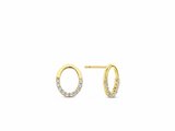 Loumya Gold "Or" | Boucles d'Oreilles | Or Jaune | Oxyde de Zirconium | AE0044C_