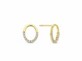 Loumya Gold "Or" | Boucles d'Oreilles | Or Jaune | Oxyde de Zirconium | AE0044C_