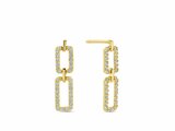 Loumya Gold "Or" | Boucles d'Oreilles | Or Jaune | Oxyde de Zirconium | AE0169C_