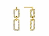 Loumya Gold "Or" | Boucles d'Oreilles | Or Jaune | Oxyde de Zirconium | AE0169C_