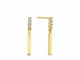 Loumya Gold "Or" | Boucles d'Oreilles | Or Jaune | Oxyde de Zirconium | AE0183C_