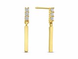 Loumya Gold "Or" | Boucles d'Oreilles | Or Jaune | Oxyde de Zirconium | AE0183C_