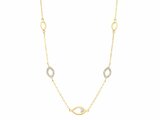 Loumya Gold "Or" | Collier | Or Jaune | Oxyde de Zirconium | 42+3cm | AK0025C_