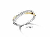 Orage | Bague | Argent | Bicolore | Oxyde de Zirconium | BA081_