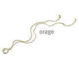 Orage | Collier | Plaqué Or | Oxyde de Zirconium | BA010_