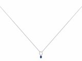 Loumya Silver | Collier | Argent | Oxyde de Zirconium | Spinelle Synthétique Bleu |70700695_