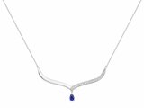 Loumya Silver | Collier | Argent | Oxyde de Zirconium | Spinelle Synthétique Bleu |70700733_