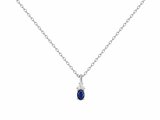 Loumya Silver | Collier | Argent | Oxyde de Zirconium | Spinelle Synthétique Bleu 70700807_