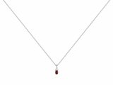 Loumya Silver | Collier | Argent | Oxyde de Zirconium | Spinelle Synthétique Rouge|70700809_