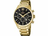 Festina | Homme | Quartz | Chrono | Acier Inoxydable Doré | Noir | F20633/3_