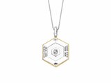 Ti Sento | Collier | Argent | Bicolore | Oxyde de Zirconium | Résine Noire | 6838BL_