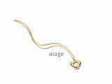 Orage | Collier | Plaqué Or | Oxyde de Zirconium | Coeur | BA204_