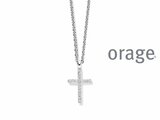 Orage | Collier | Argent | Oxyde de Zirconium | Croix | BA226_