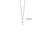 Orage | Collier | Argent | Oxyde de Zirconium | Croix | BA226_