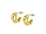 Lotus Style | Boucxles d'Oreilles | Acier Inoxydable | Doré | LS2423/4/2_