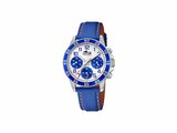 Lotus | Enfant | Quartz | Chrono | Cuir Bleu | ø36mm | 18581/7_