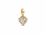 Pandora | Charm | Double Coeur Scintillant | Doré | 763765C01_