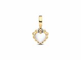 Pandora | Charm | Double Coeur Scintillant | Doré | 763765C01_