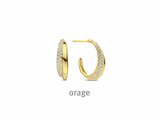 Orage | Boucles d'Oreilles | Plaqué Or | Oxyde de Zirconium | O/6563_
