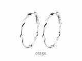 Orage | Boucles d'Oreilles | Créoles | Acier Inoxydable | ø40mm | BA261_
