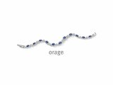 Orage | Bracelet | Argent | Oxyde de Zirconium | BleuBA308_