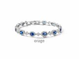 Orage | Bracelet | Argent | Oxyde de Zirconium | BleuBA308_