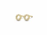 Diamanti Per Tutti | Boucles d'Oreilles | Plaqué Or | Diamants | M2106 DO_
