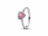 Pandora | Bague | Coeur Rose Surélevé | 198421C03_